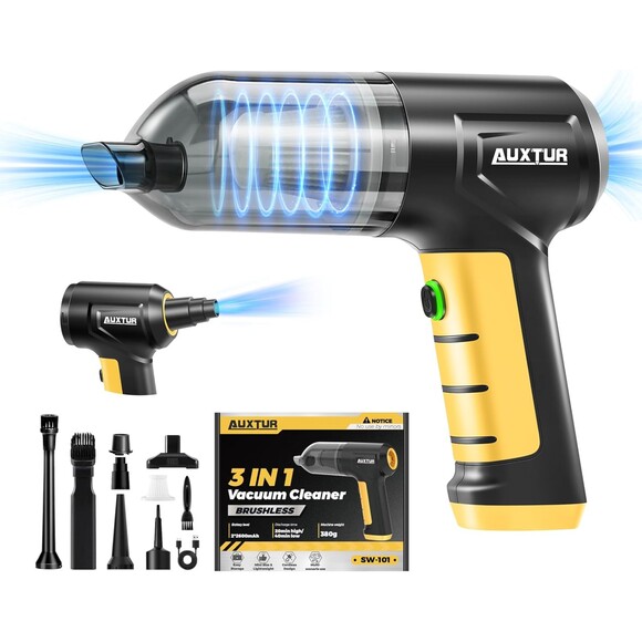 AUXTUR Portable 3 in 1 High Power - Brushless Motor Handheld Vacuum (1066) - Picture 1 of 9
